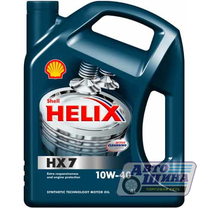 Масло моторное 10w-40 Shell Helix Plus HX7 4л. (вит), Полусинтетика